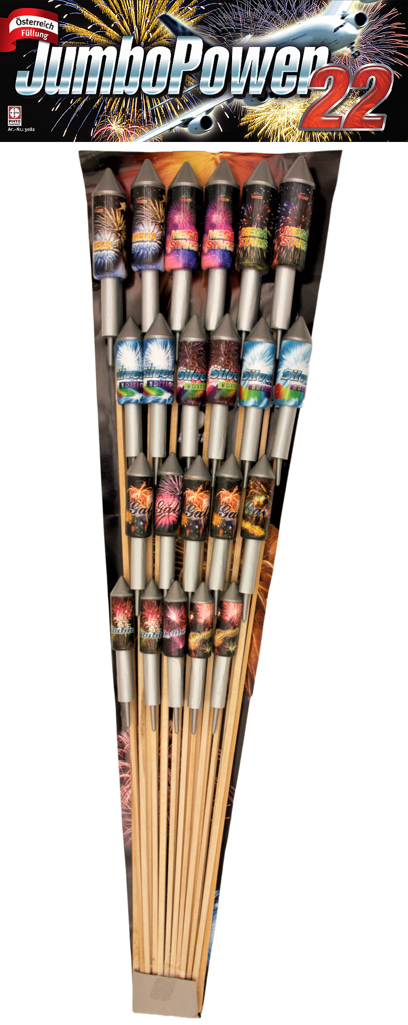 Pinto JUMBO POWER 22 Raketen (F2)