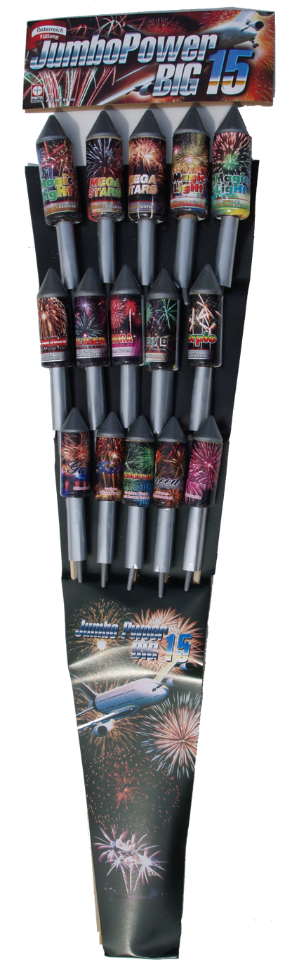 Pinto JUMBO POWER BIG 15 Raketen (F2)