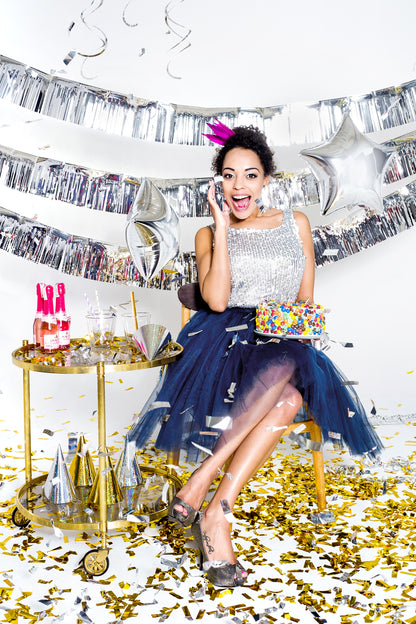 Konfettikanone, silber, 40cm