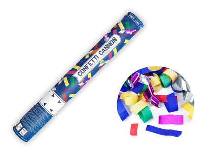 Konfettikanone mit Metallicstreifen, Mix, 40 cm